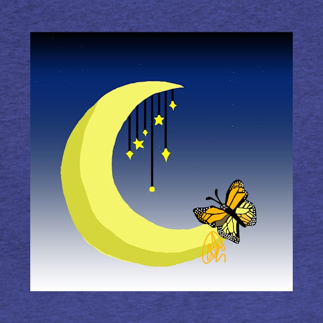 Butterfly On Fake Moon by Armun's